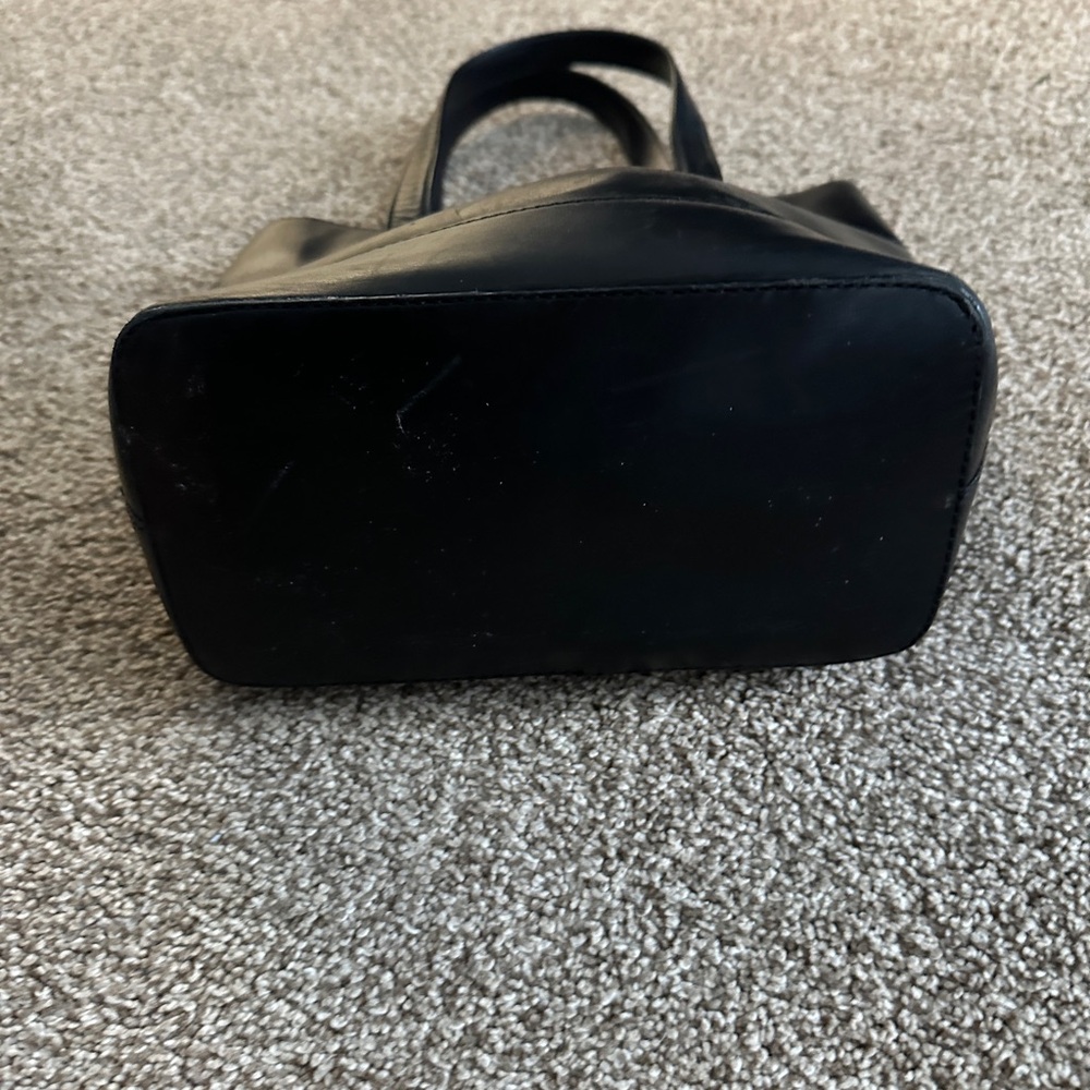 Cole Haan black vintage leather bag. - Picture 3 of 8
